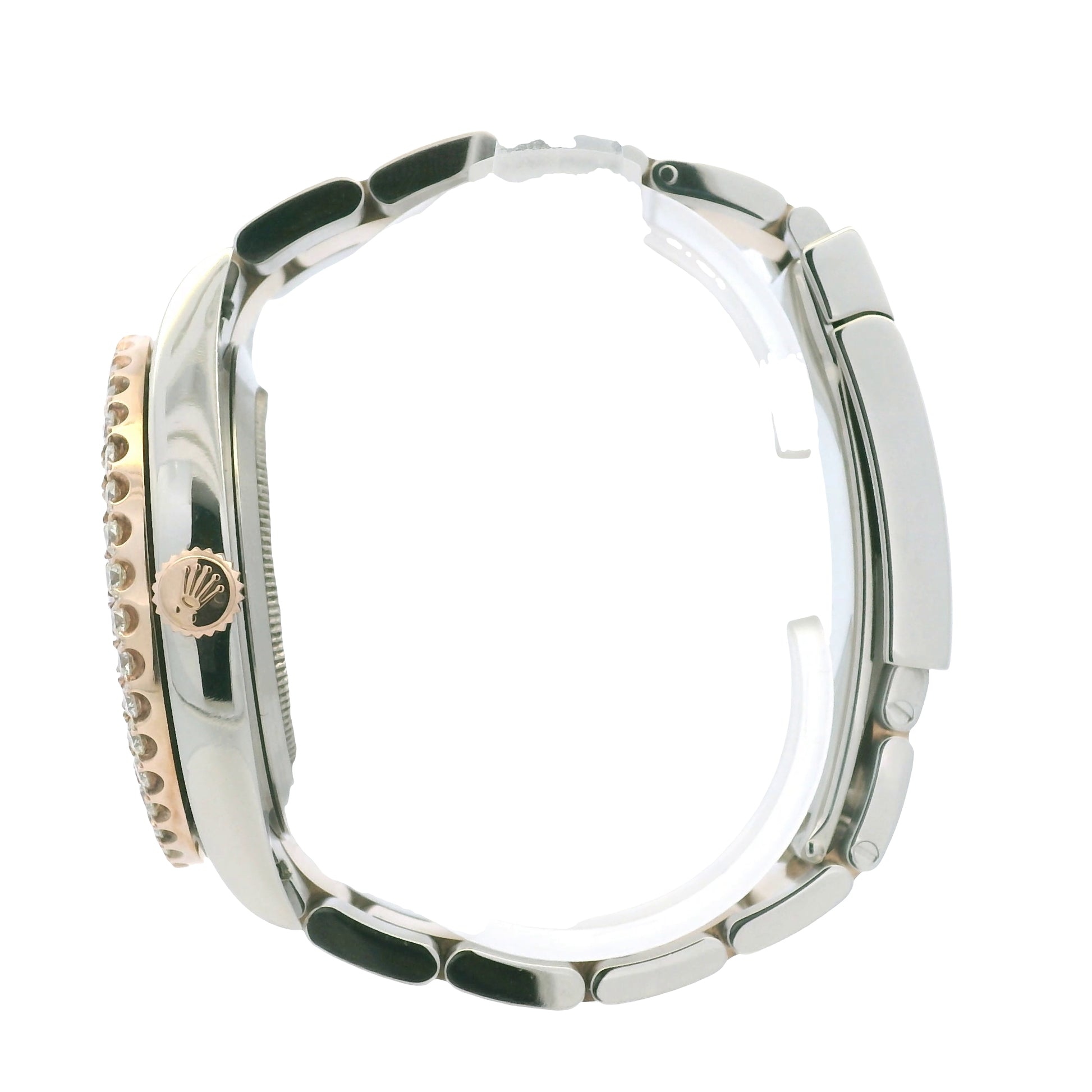 Rolex 126331 Datejust 18k Rose Gold & Stainless Steel Chocolate Diamond Bezel Watch