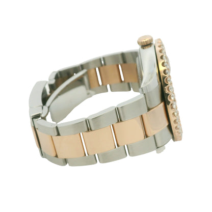 Rolex 126331 Datejust 18k Rose Gold & Stainless Steel Chocolate Diamond Bezel Watch