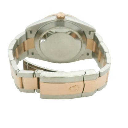 Rolex 126331 Datejust 18k Rose Gold & Stainless Steel Chocolate Diamond Bezel Watch