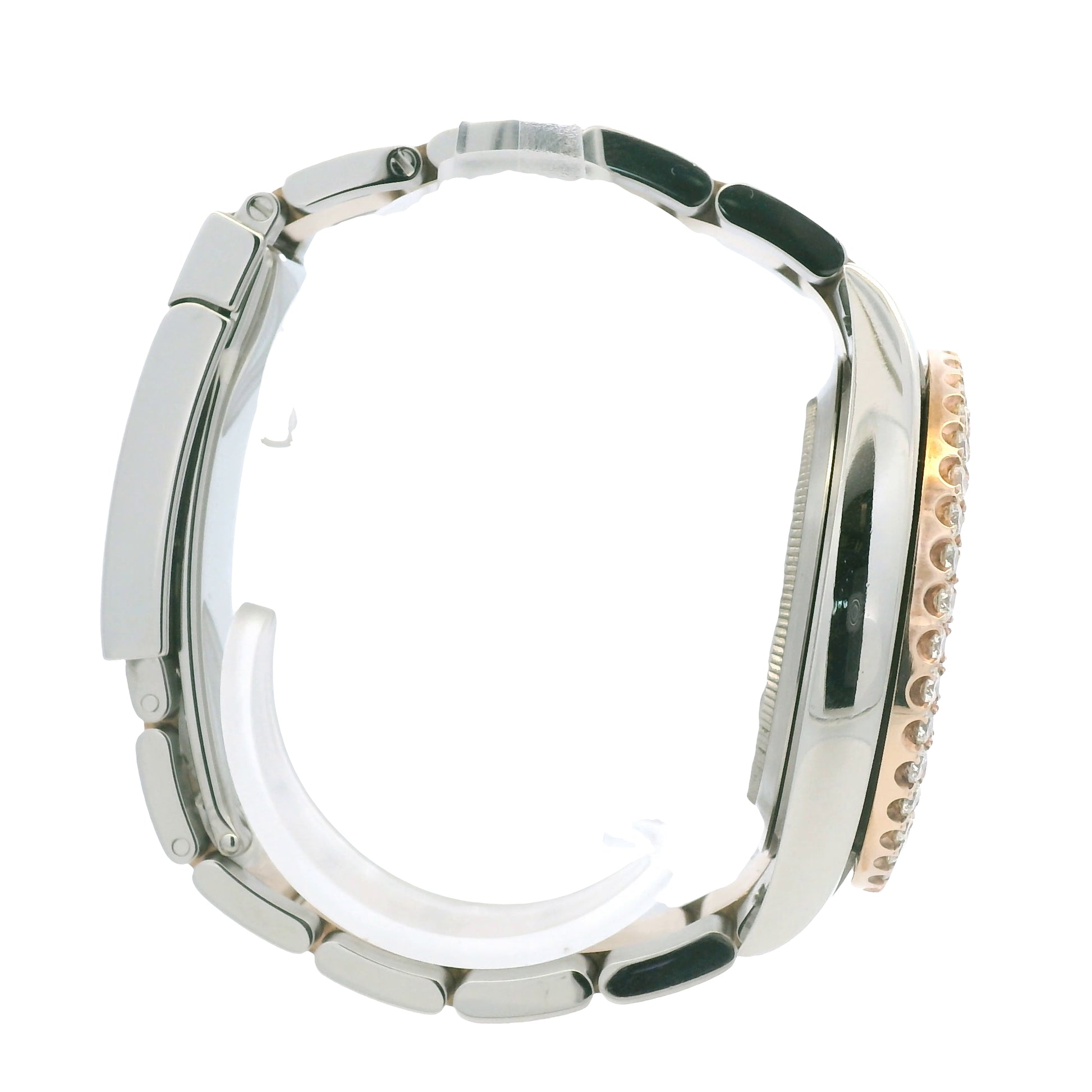 Rolex 126331 Datejust 18k Rose Gold & Stainless Steel Chocolate Diamond Bezel Watch