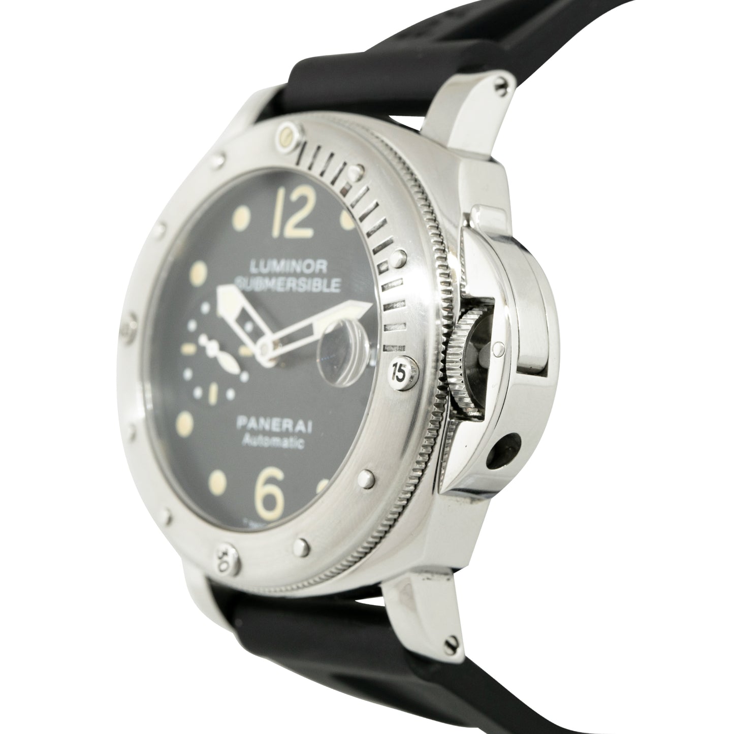 Panerai Luminor Submersible Stainless Steel Black Dial Watch