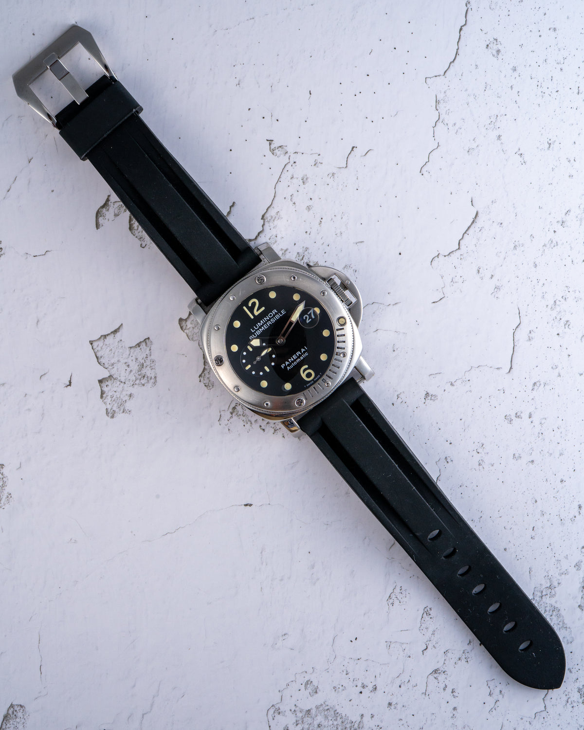Panerai Luminor Submersible Stainless Steel Black Dial Watch