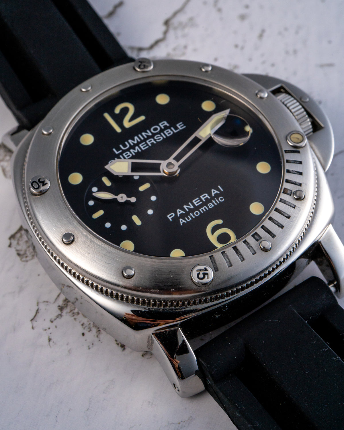 Panerai Luminor Submersible Stainless Steel Black Dial Watch