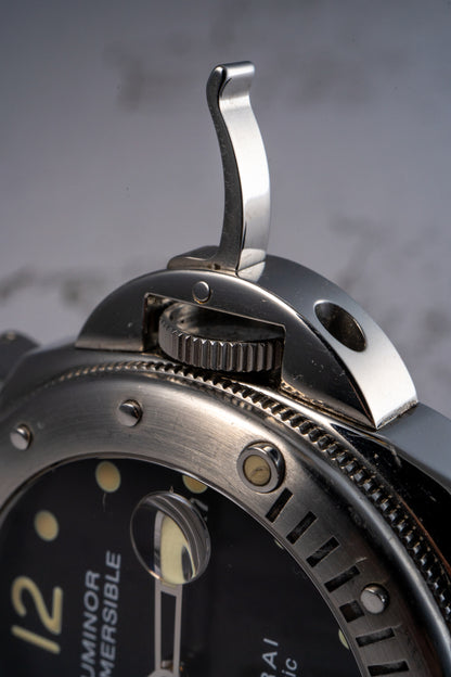 Panerai Luminor Submersible Stainless Steel Black Dial Watch