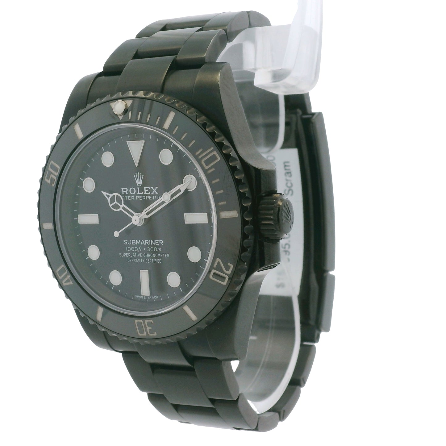 Rolex 114060 Submariner Stainless Steel Black Dial 40mm Watch