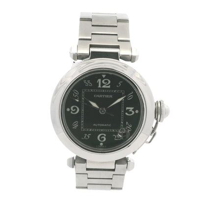 Cartier Pasha Stainless Steel Black Dial 35mm Watch
