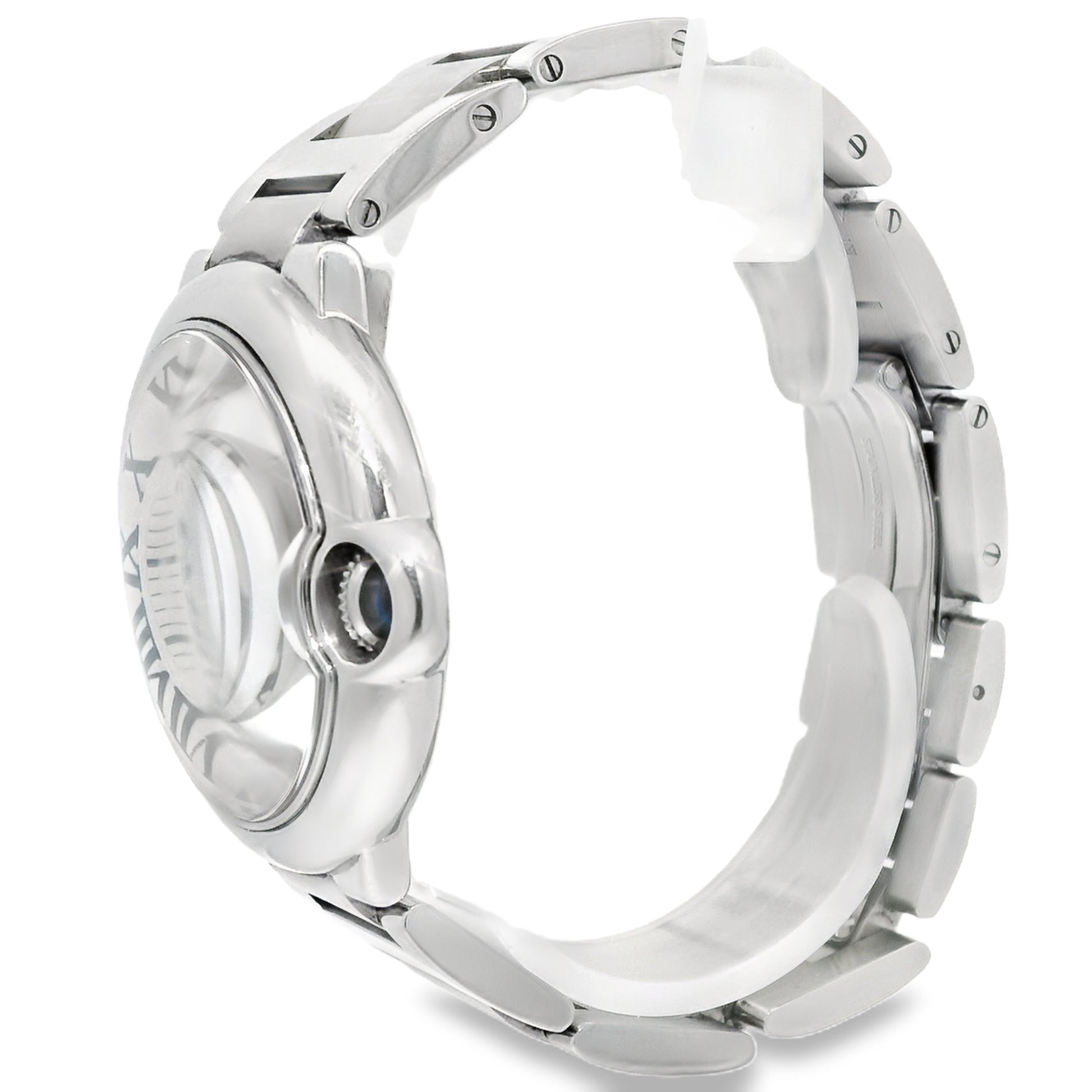 Cartier Ballon Bleu 36mm White Roman Dial Watch