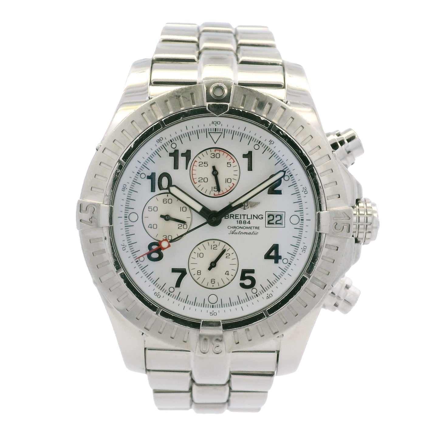 Breitling A13370 Super Avenger Chronometer Stainless Steel 48mm Watch