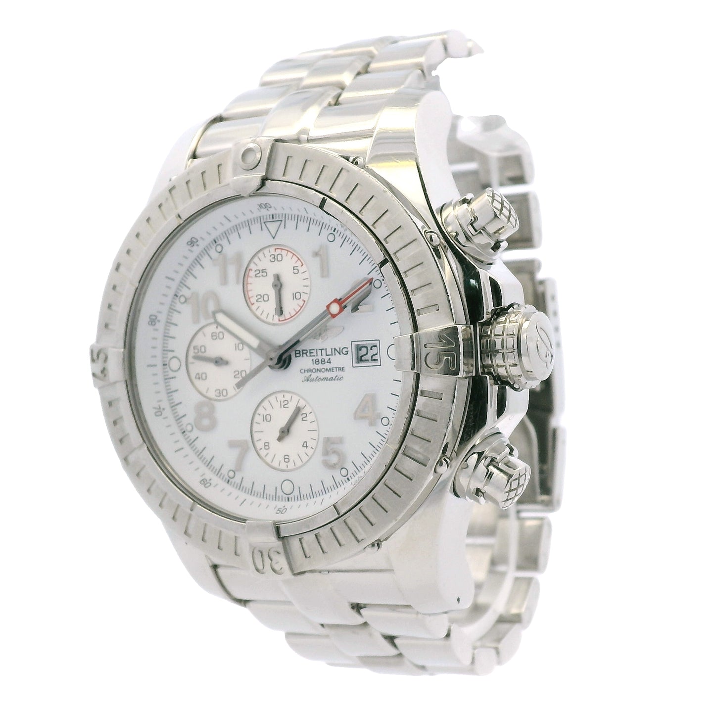 Breitling A13370 Super Avenger Chronometer Stainless Steel 48mm Watch