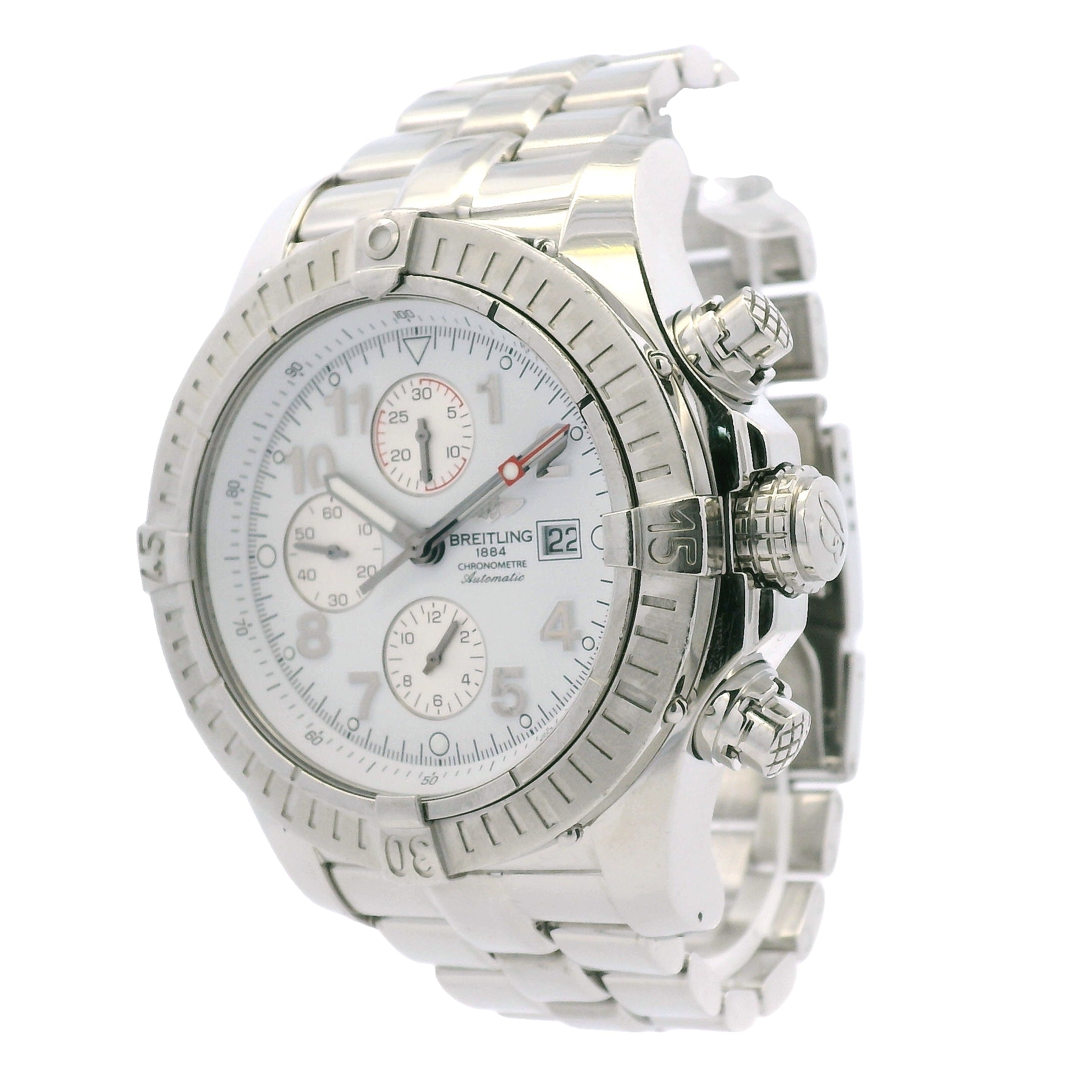 Breitling A13370 Super Avenger Chronometer Stainless Steel 48mm Watch