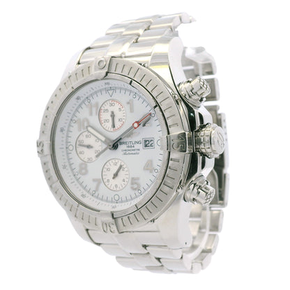 Breitling A13370 Super Avenger Chronometer Stainless Steel 48mm Watch