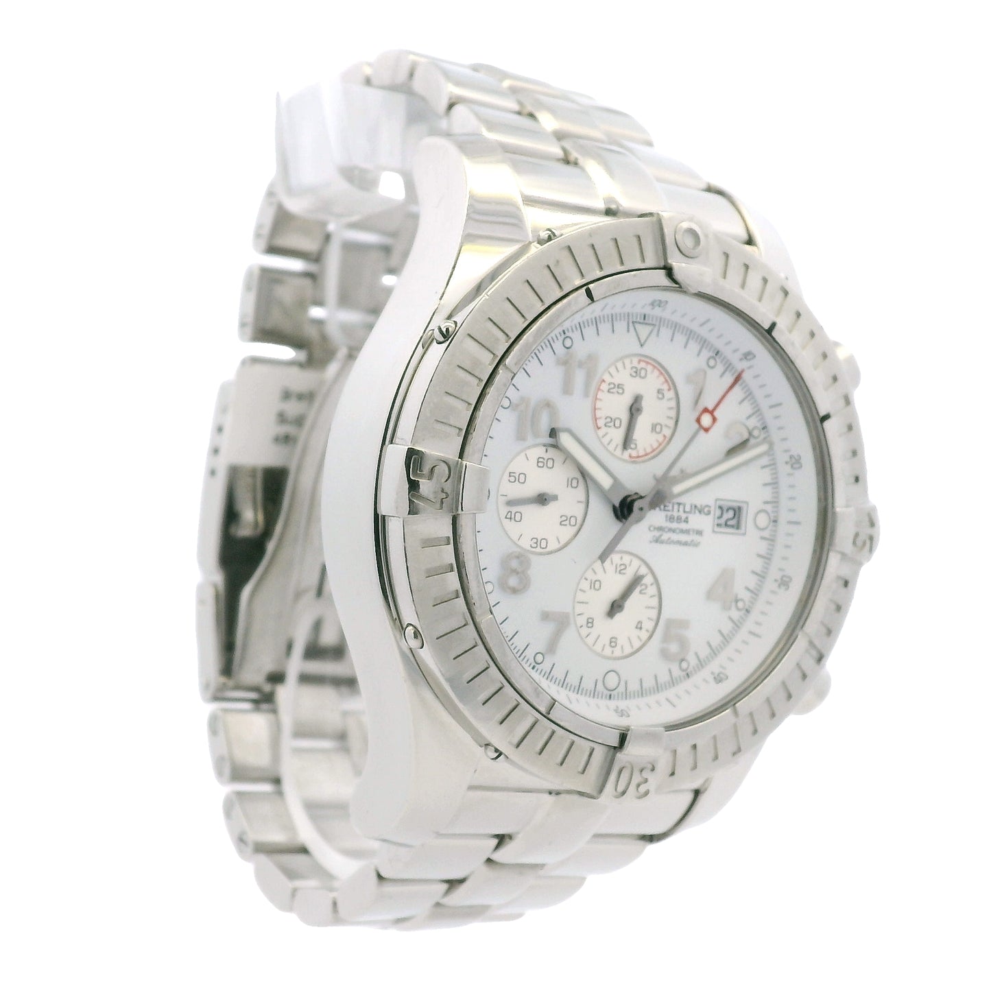 Breitling A13370 Super Avenger Chronometer Stainless Steel 48mm Watch