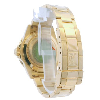 Rolex 16618 Submariner 18k Yellow Gold Serti Sapphire & Diamond Dial Watch