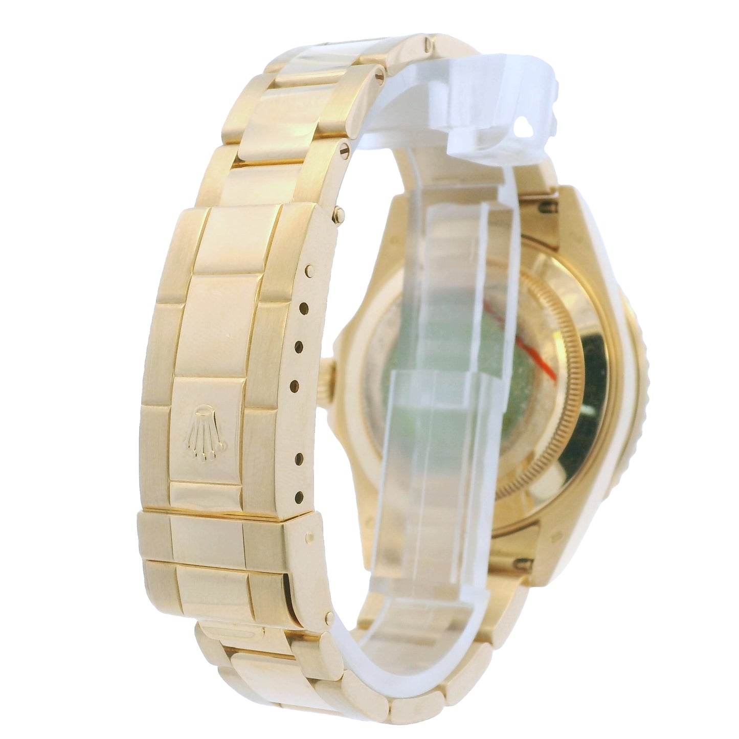 Rolex 16618 Submariner 18k Yellow Gold Serti Sapphire & Diamond Dial Watch