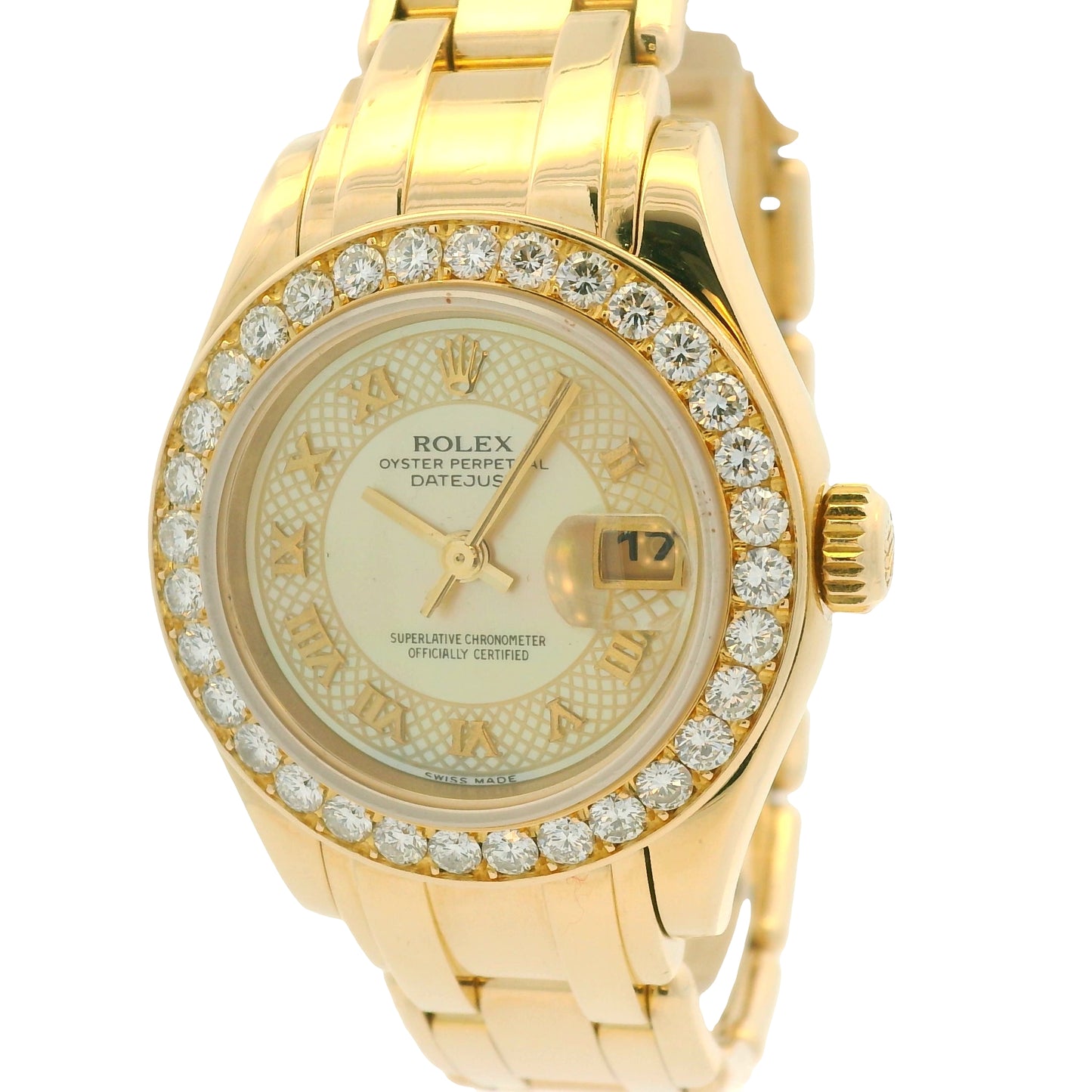 Rolex 69298 Pearlmaster 18k Yellow Gold Mother of Pearl Dial 29mm Watch
