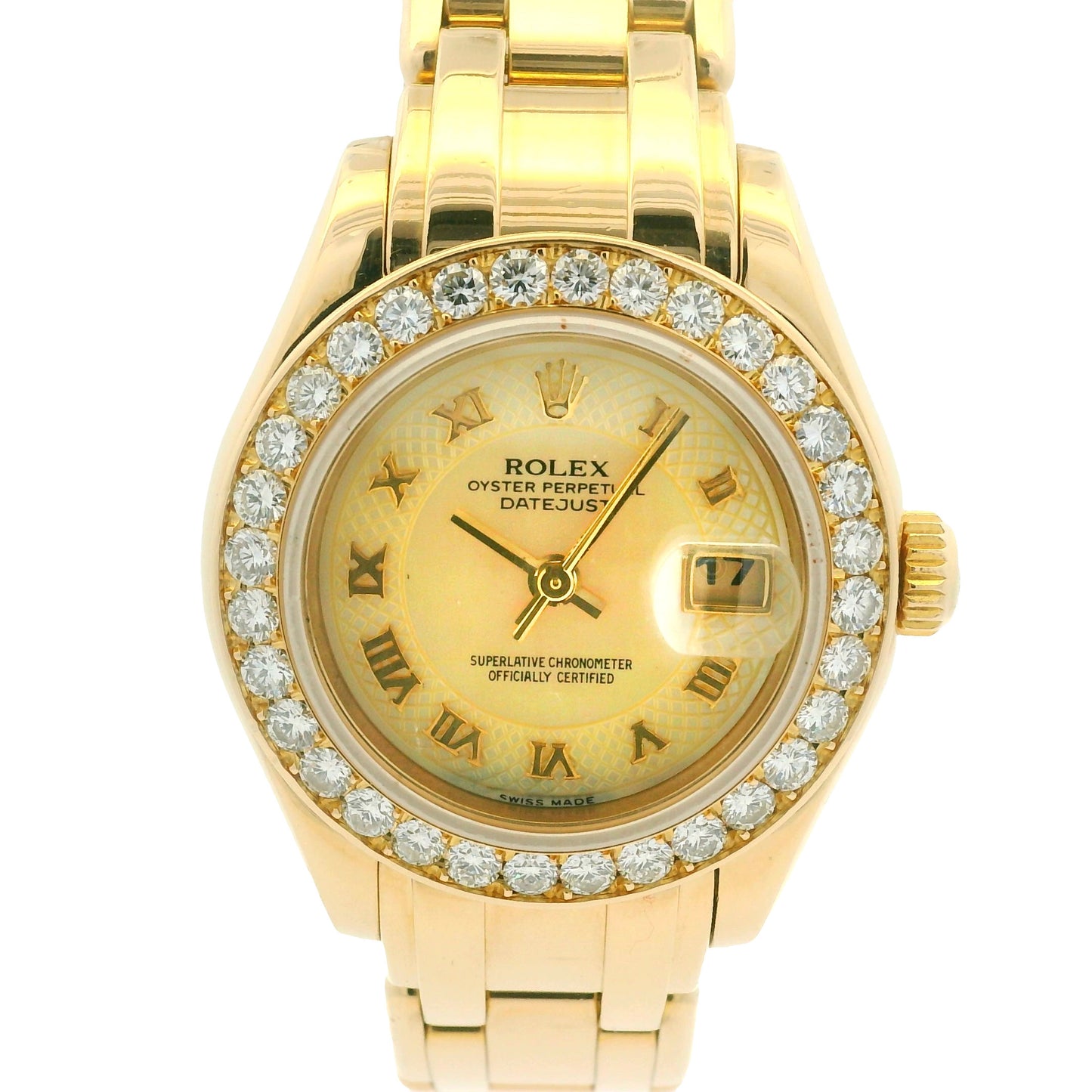 Rolex 69298 Pearlmaster 18k Yellow Gold Mother of Pearl Dial 29mm Watch
