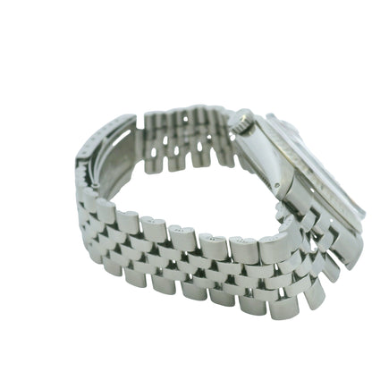 Rolex 1601 Datejust Stainless Steel Red Diamond Dial 36mm Watch