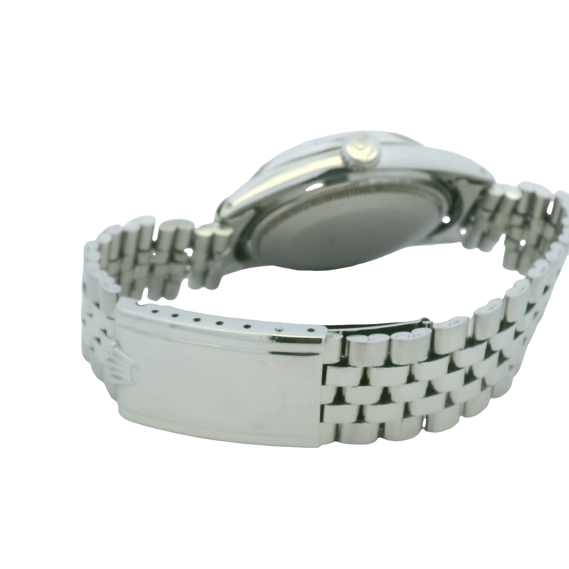 Rolex 1601 Datejust Stainless Steel Red Diamond Dial 36mm Watch