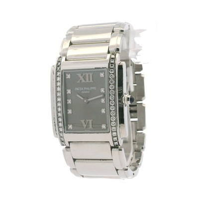 Patek Philippe 4910/10A Twenty-4 Stainless Steel Diamond Bezel Diamond Dial Watch
