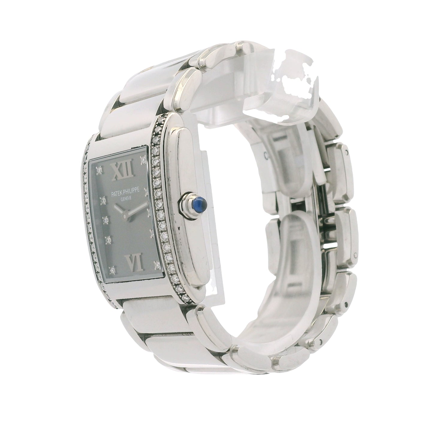 Patek Philippe 4910/10A Twenty-4 Stainless Steel Diamond Bezel Diamond Dial Watch