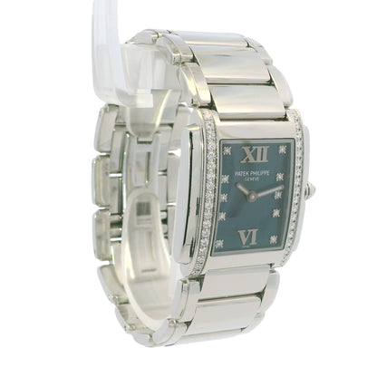 Patek Philippe 4910/10A Twenty-4 Stainless Steel Diamond Bezel Diamond Dial Watch