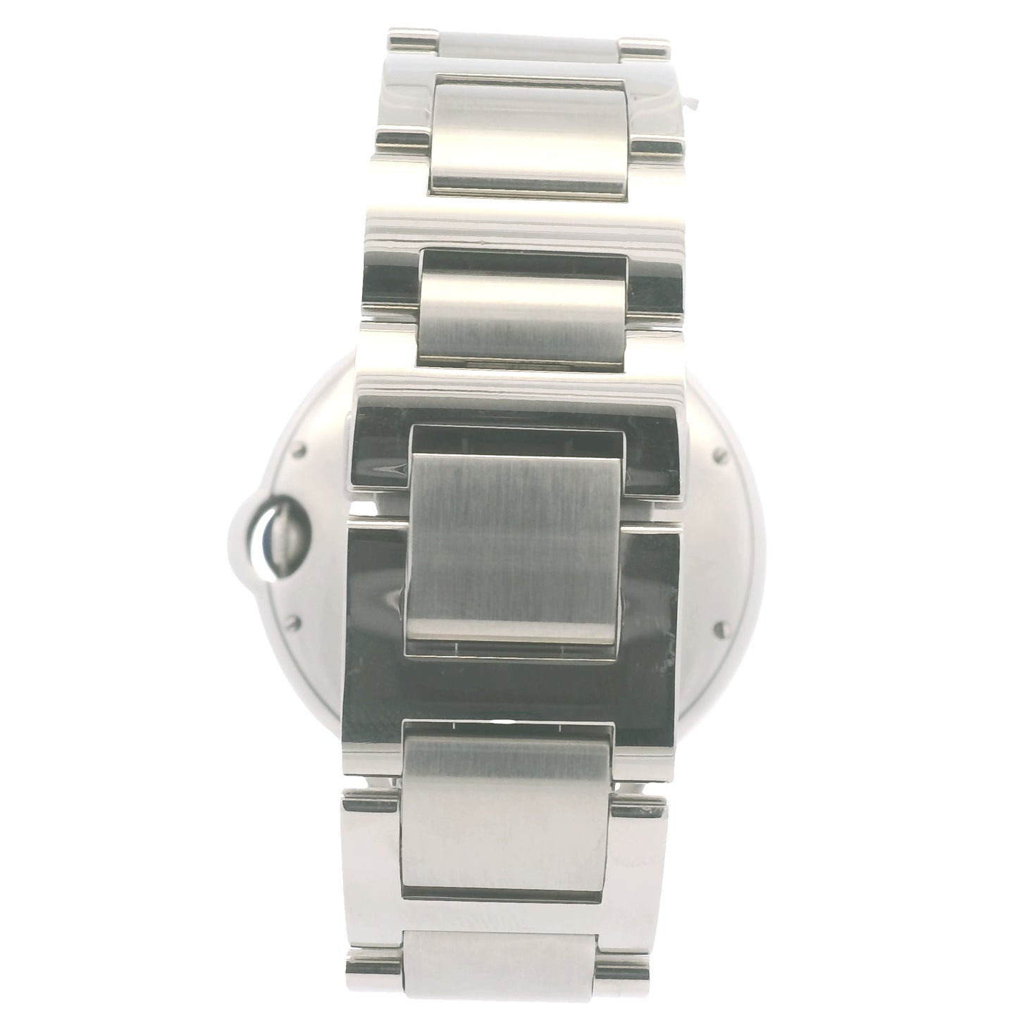 Cartier Ballon Bleu 42mm Silver Roman Dial Watch
