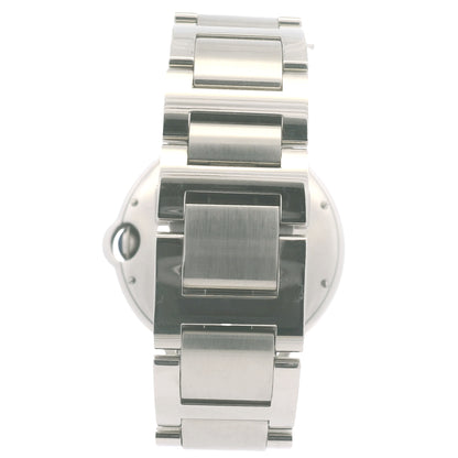 Cartier Ballon Bleu 42mm Silver Roman Dial Watch