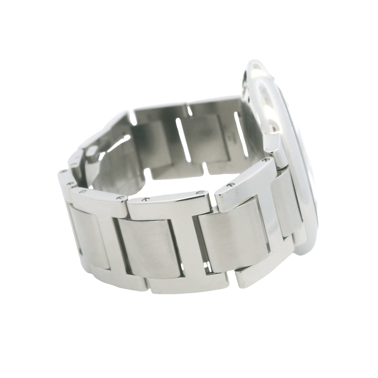 Cartier Ballon Bleu 42mm Silver Roman Dial Watch