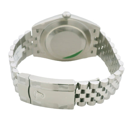 Rolex 126300 Datejust Stainless Steel Mint Green Stick Dial 41mm Watch