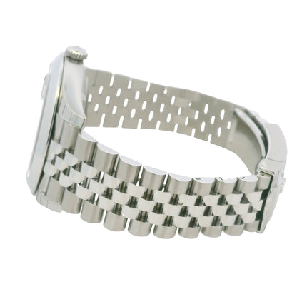 Rolex 126300 Datejust Stainless Steel Mint Green Stick Dial 41mm Watch