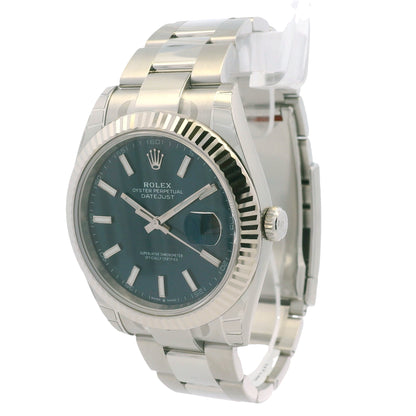 Rolex 126334 Datejust Stainless Steel Blue Stick Dial 41mm Watch