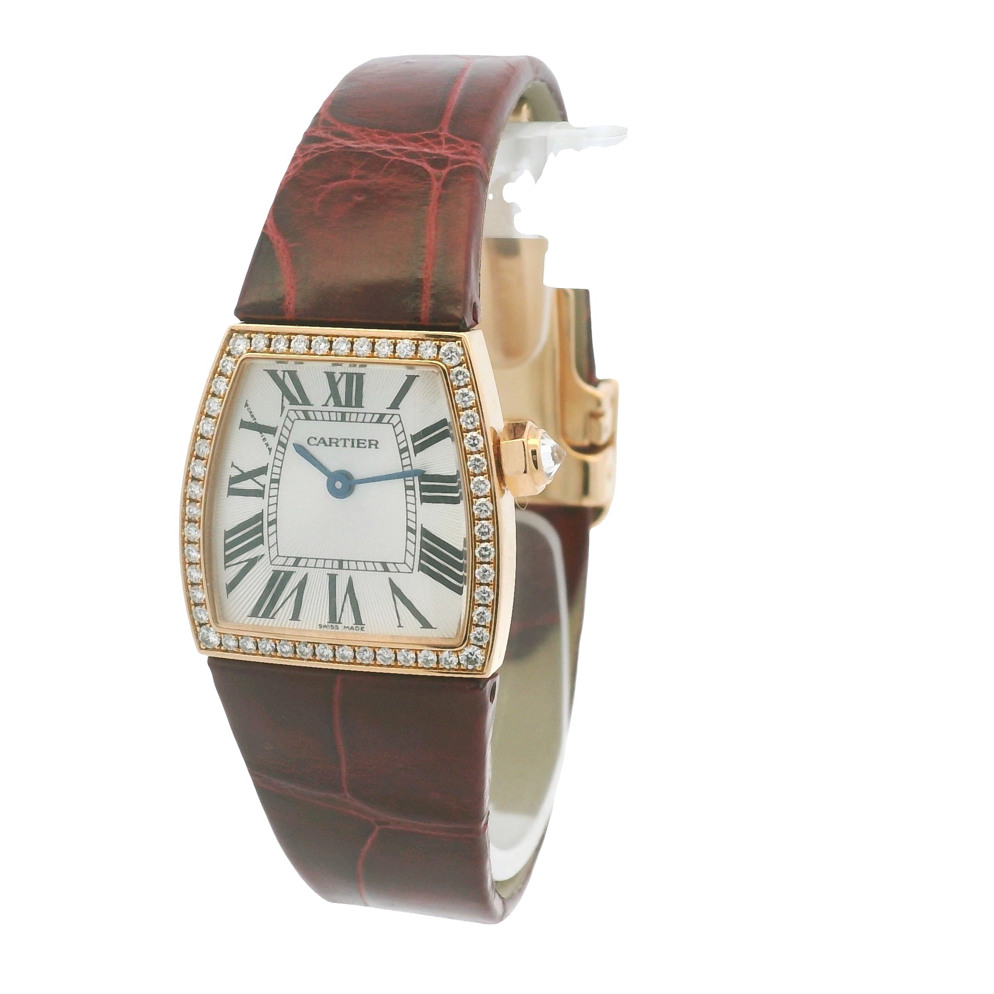 Cartier 2904 La Dona 18k Rose Gold Diamond Bezel Ladies Watch