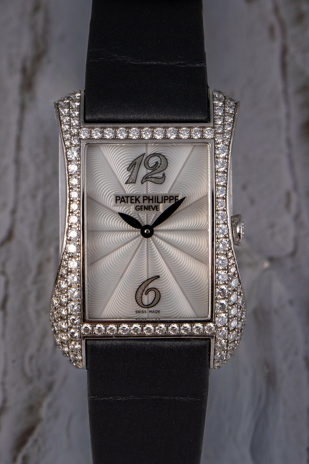 Patek Philippe 4973G Gondolo 18k White Gold Pave Diamond Ladies Watch — product photo 2
