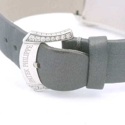 Patek Philippe 4973G Gondolo 18k White Gold Pave Diamond Ladies Watch