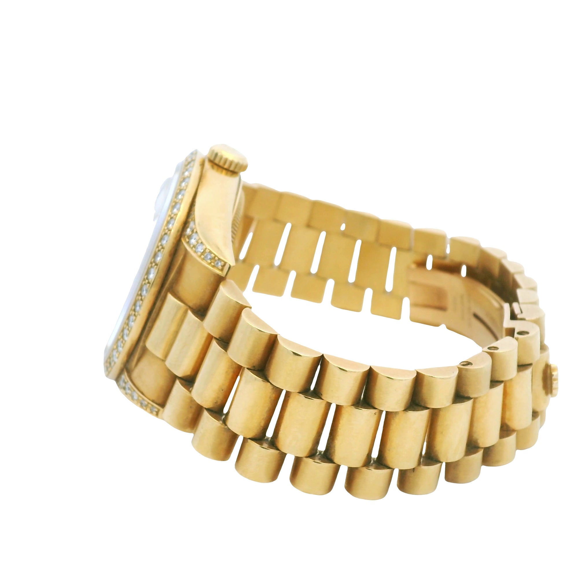 Rolex 18388 Day-Date 18k Yellow Gold Presidential Diamond Bezel 36mm Watch