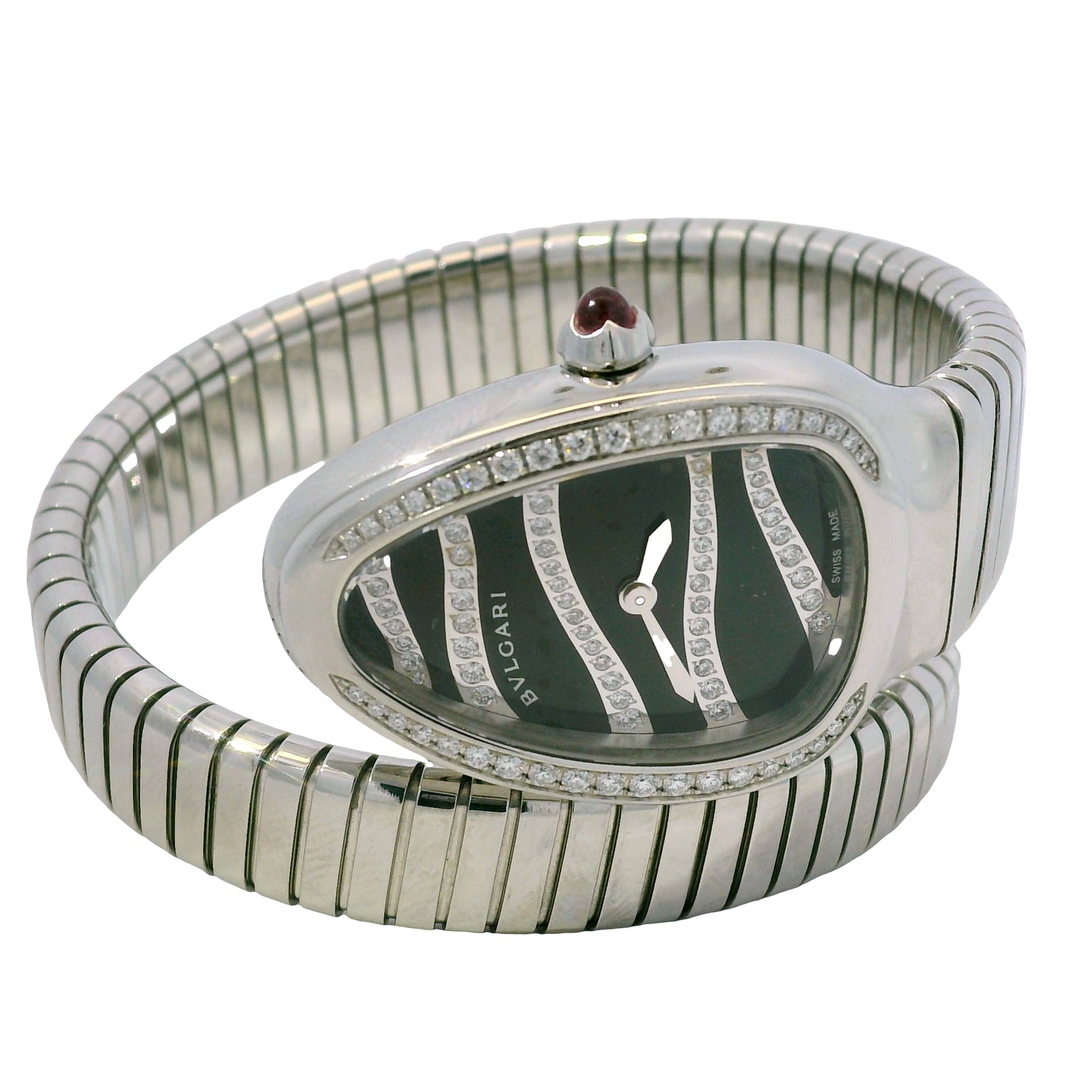 Bvlgari Serpenti 102440 Stainless Steel Diamond Dial & Bezel Women's Watch
