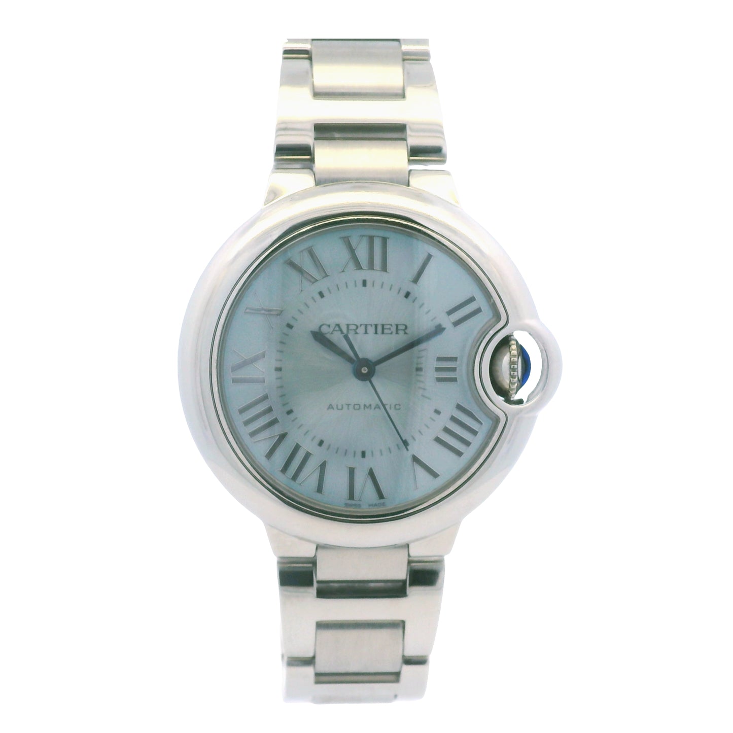 Cartier Ballon Bleu 33mm Stainless Steel Blue Dial Watch
