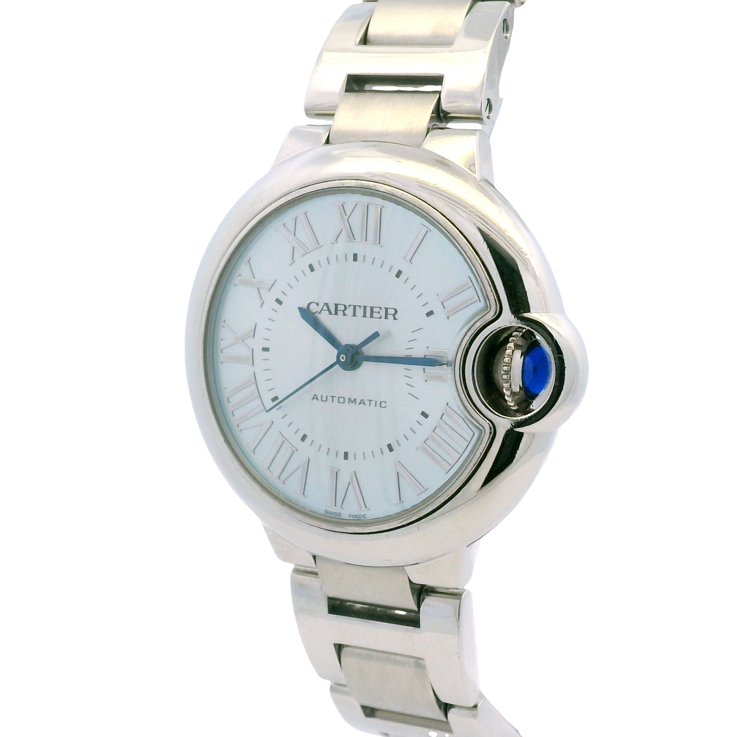 Cartier Ballon Bleu 33mm Stainless Steel Blue Dial Watch