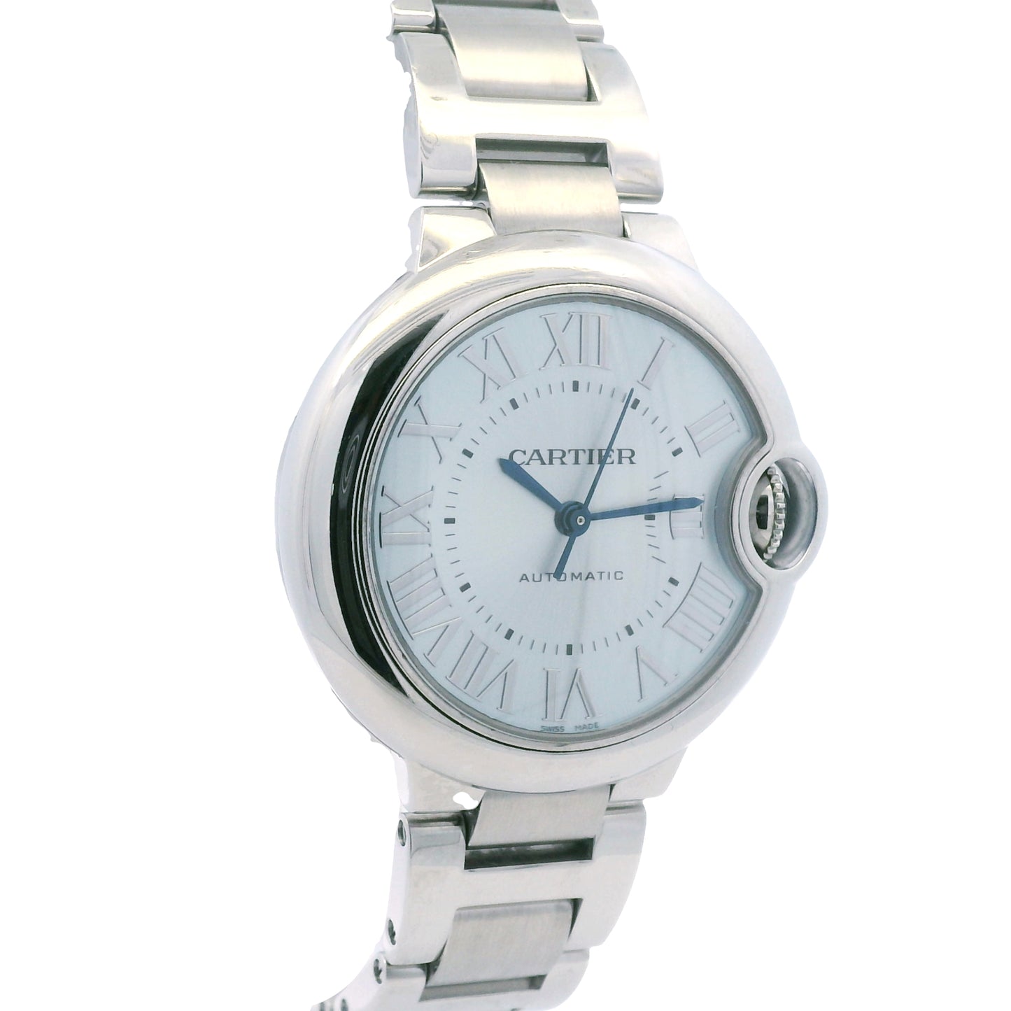 Cartier Ballon Bleu 33mm Stainless Steel Blue Dial Watch