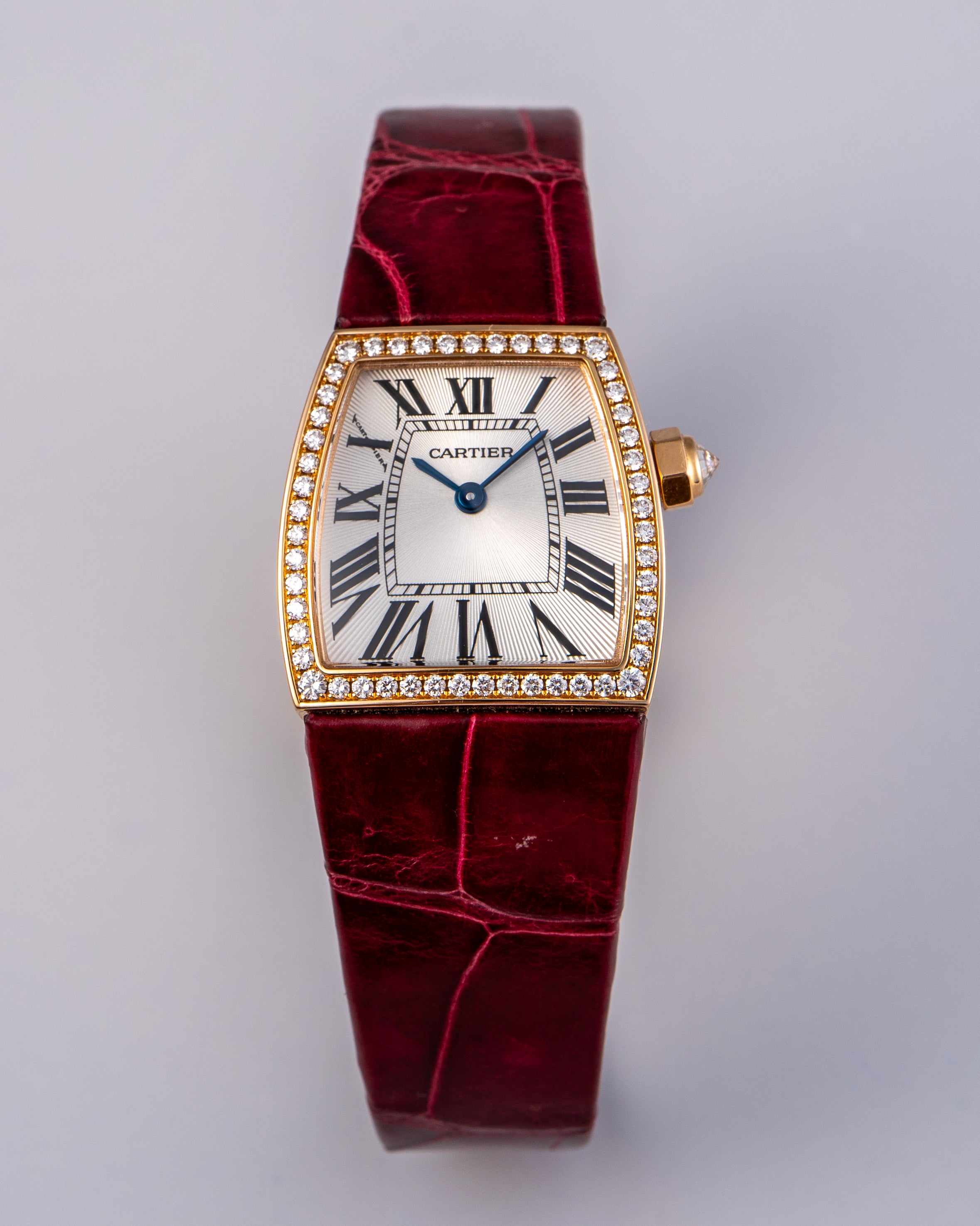 Cartier 2904 La Dona 18k Rose Gold Diamond Bezel Ladies Watch