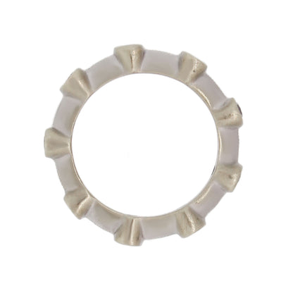 18k White Gold 0.45ctw Diamond Bezel Set Ring