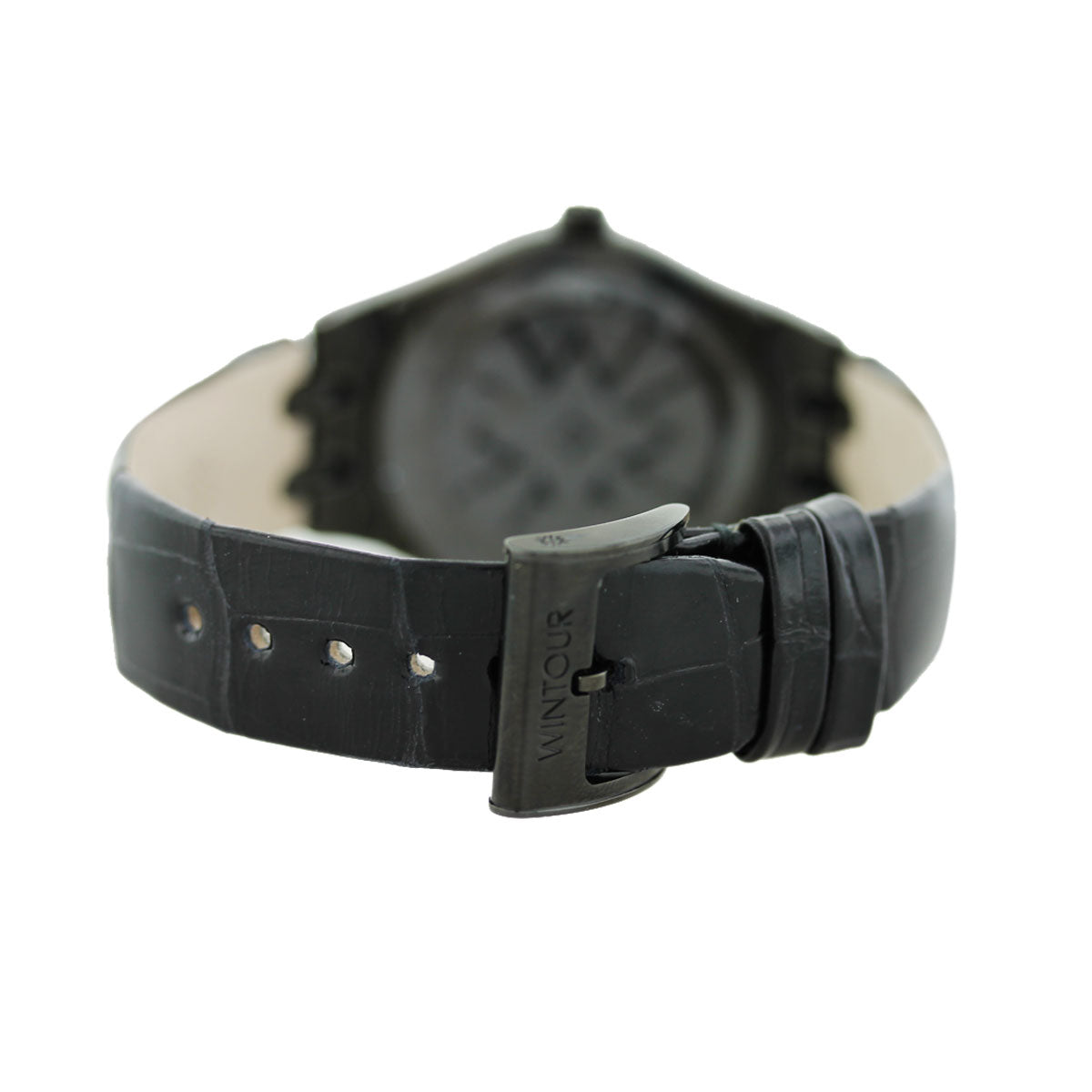 Wintour CC Collection Black and Gold Diamond Watch