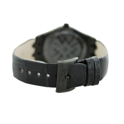 Wintour CC Collection Black and Gold Diamond Watch