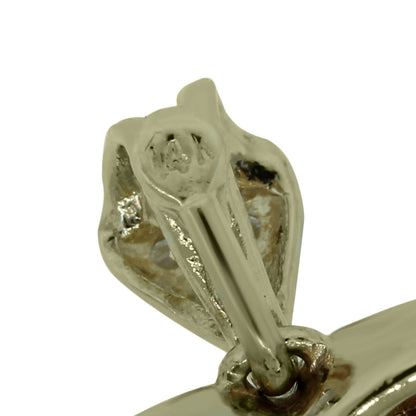 14k Yellow Gold .43ctw Diamond Peridot Heart Pendant