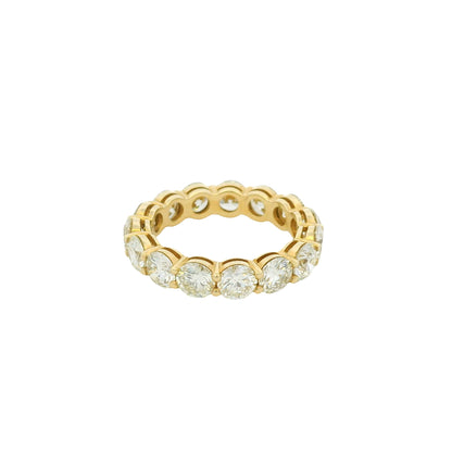 14k Yellow Gold 4.81ctw Round Brilliant Diamond Eternity Band