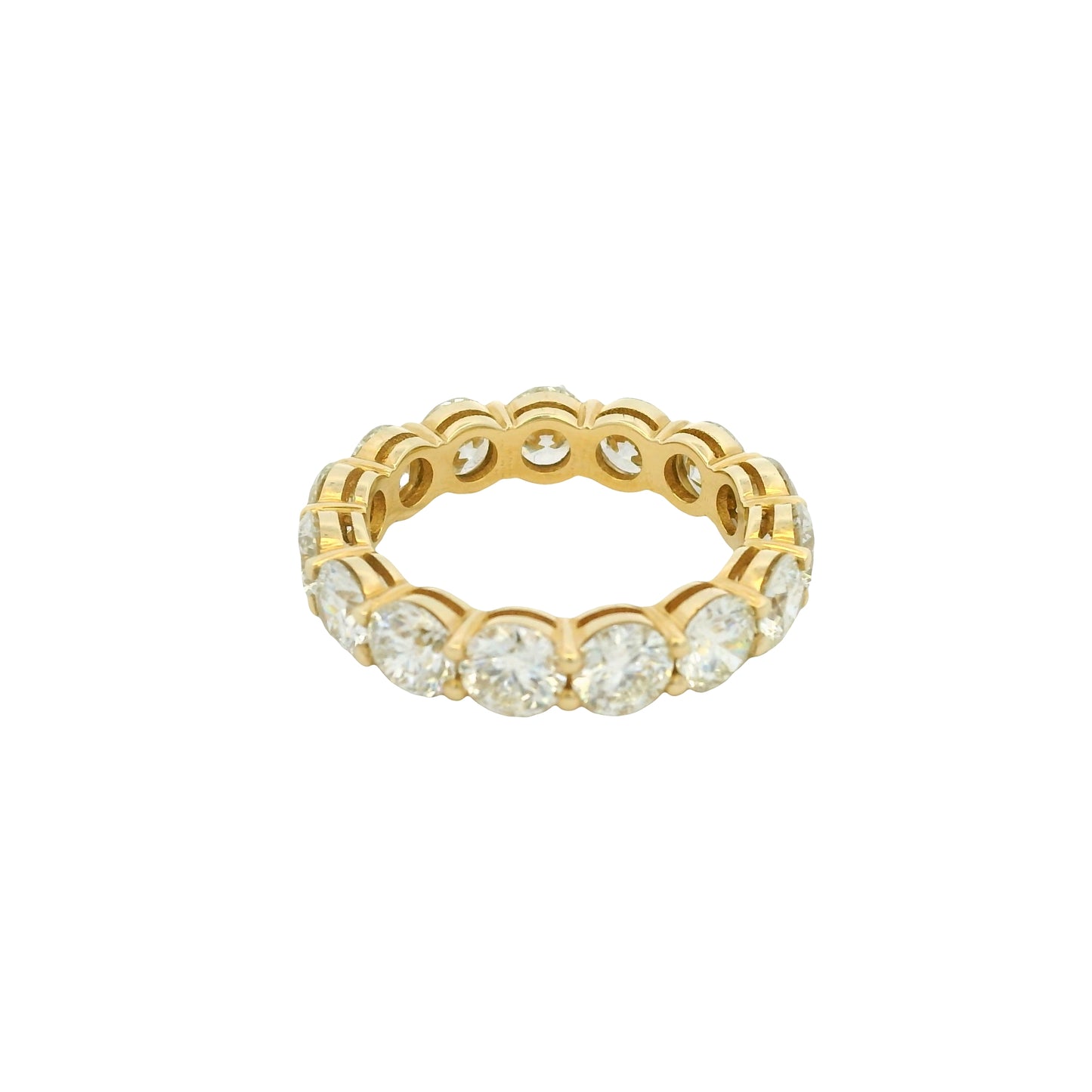 14k Yellow Gold 4.81ctw Round Brilliant Diamond Eternity Band