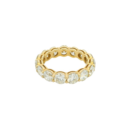 14k Yellow Gold 4.81ctw Round Brilliant Diamond Eternity Band