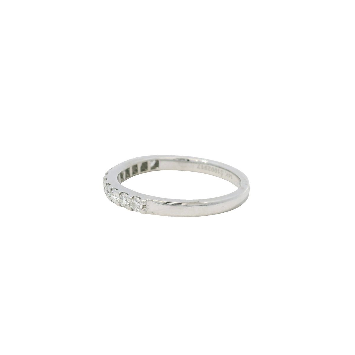 GIA 18K White Gold Natural Cushion Brilliant Diamond Engagement Ring & Band