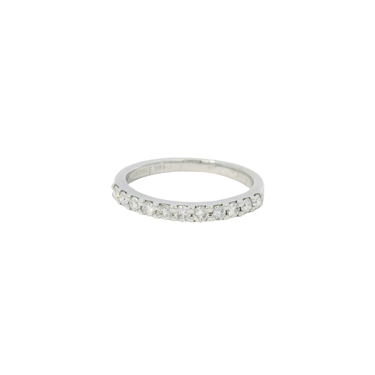 GIA 18K White Gold Natural Cushion Brilliant Diamond Engagement Ring & Band