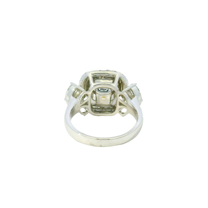GIA 18KTT Gold Natural Fancy Brownish Yellow Cushion Cut Diamond Engagement Ring